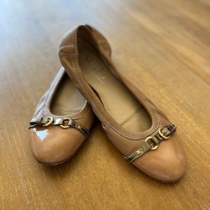 AGL Nude Cap Toe Flat - GUC